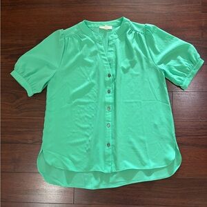 Entro mint green blouse size small